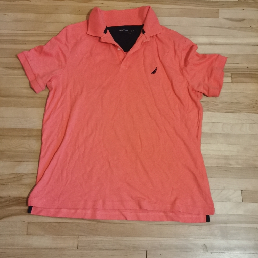 Nautica men's polo size XL, 100% cotton, in good condition